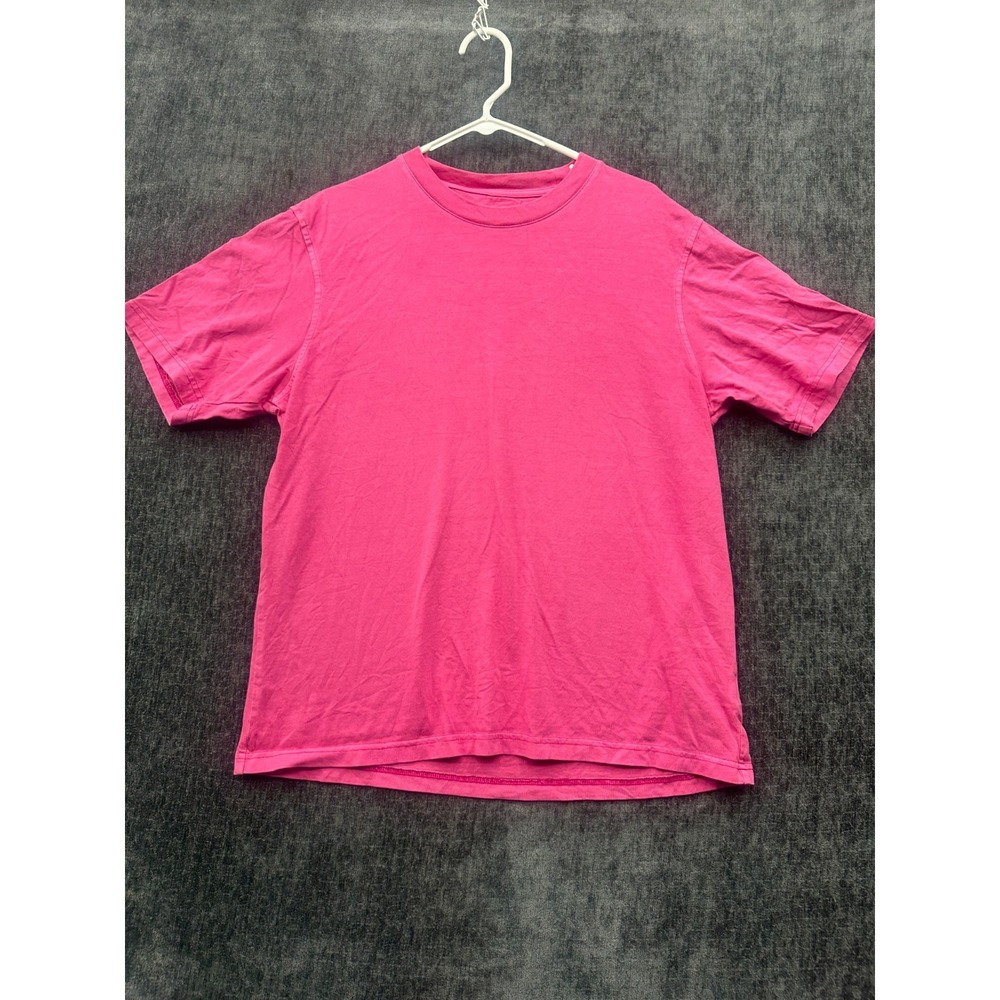 Old Navy T Shirt Womens Small Pink Cotton Garment-Dyed Short Sleeve Crew Neck